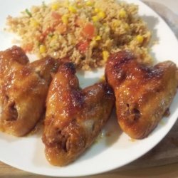 Honey Garlic Chicken Wings With a Kick