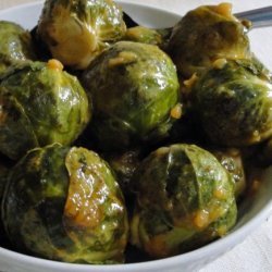 Garlic and Mustard Roasted Brussel Sprouts