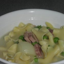 German Noodle Soup With Prosciutto
