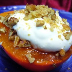 Ww 3 Points - Broiled Persimmon With Pecans