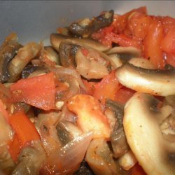 Mushroom, Tomato and Onion Saute