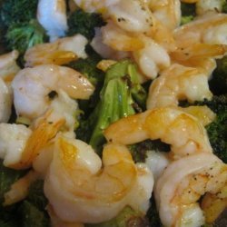 Roasted Broccoli With Shrimp