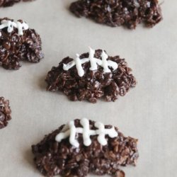 Chocolate Football Cereal Cookies