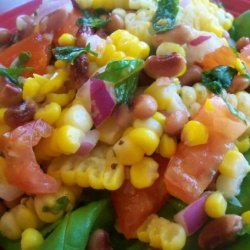Pinto Bean, Fresh Corn and Tomato Salad