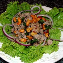 Nam Sod (Pork Salad with Mint, Peanuts and Ginger)