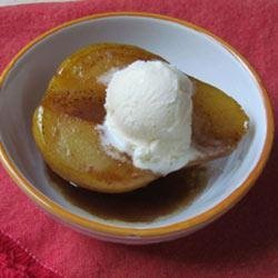 Marsala-Poached Pears
