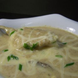 Cream of Caramelized Onion and Mushroom Soup