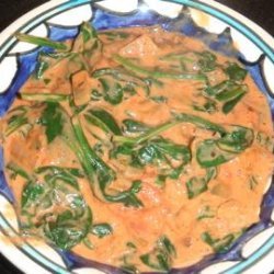 Tanzanian Curried Spinach With Peanut Butter