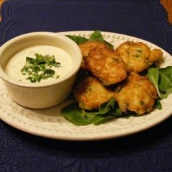 Chickpea Fritters With Hot Pepper Mayonnaise