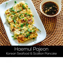 Pajeon (Korean Scallion and Seafood Pancake)