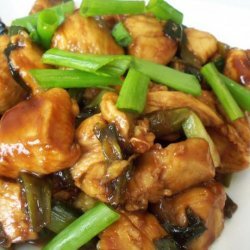 asian chicken and scallions
