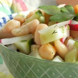 White Bean and Chickpea Salad
