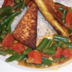 Curried Tofu and Green Beans