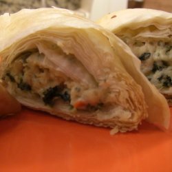 Spinach Phyllo Roll Ups