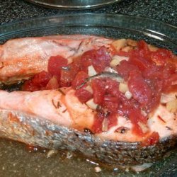 Baked Salmon Provencale