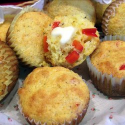 Corn Muffins with Sweet Red Peppers
