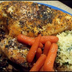 Mustard Baked Chicken With Poppy Seeds