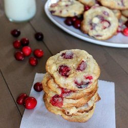 White Chocolate & Oat Cranberry Cookies