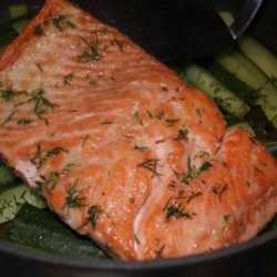 Salmon With Cucumbers and Dill