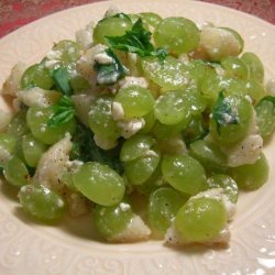 Green Grapes With Feta Cheese & Honey