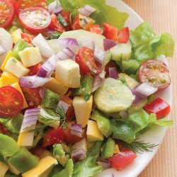Chopped Salad with Parmesan Dressing