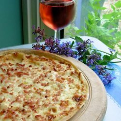 Cream Cheese, Onion & Bacon Tart (France Does Pizza!)