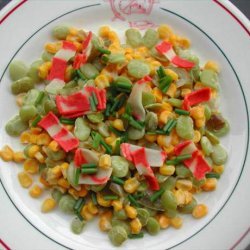 Baby Lima Beans and Corn in Chive Cream