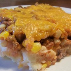 Cheddar Meat and Potato Casserole
