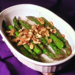 Baked Asparagus With Toasted Walnuts