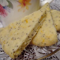 Lemon Poppy Seed Shortbread Cookies