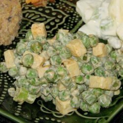 Quick & Simple Green Pea & Cheddar Salad