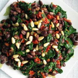 Spicy Black Bean Spinach Salad