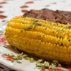 Grilled Corn with Garlic Dill Butter