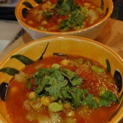 Moroccan-Style Chickpea Soup