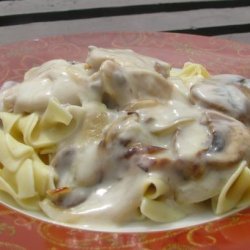 Chicken With White Wine and Mushroom Reduction