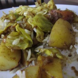 Chickpea, Potato, and Cabbage Curry