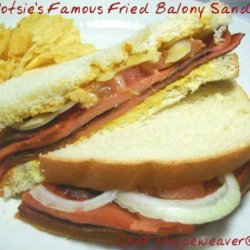 Potsie's Famous Fried Bolony Sandwich