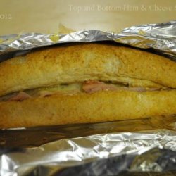 Top to Bottom Ham & Cheese Sandwich