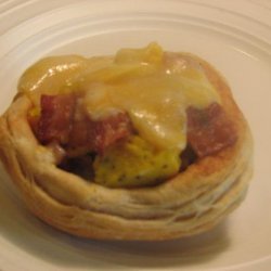 Bacon, Egg and Cheese Biscuit Bowls