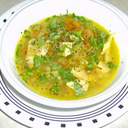 Chicken Mulligatawny Soup from  the Frugal Gourmet 