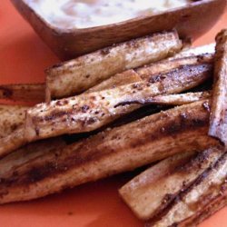 Parsnip Pencil Fries With Spicy Curry Dipping Sauce