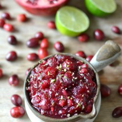 Cranberry Sauce With Lime & Ginger
