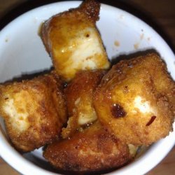 Honey Glazed Fried Manchego Cheese