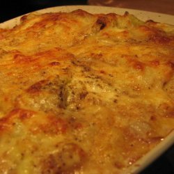 French Cabbage and Ham Gratin