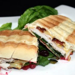 Turkey Panini With Candied Bacon