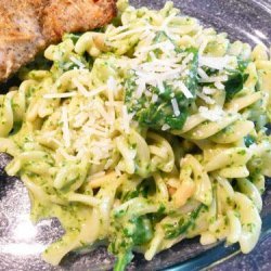 Fusilli With Glorious Green Spinach Sauce