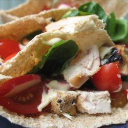 Grilled Lemon Chicken Wrap With Chilli Mayonnaise