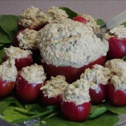 Tomatoes Stuffed With Chicken Chipotle Salad