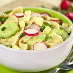 Cucumber Bow Tie Salad