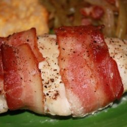 Philly Bacon Wrapped Chicken With Fried Green Beans